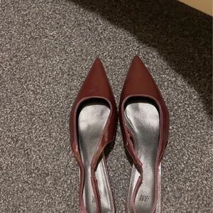 H&M Women's Dark Red Pointed Heels